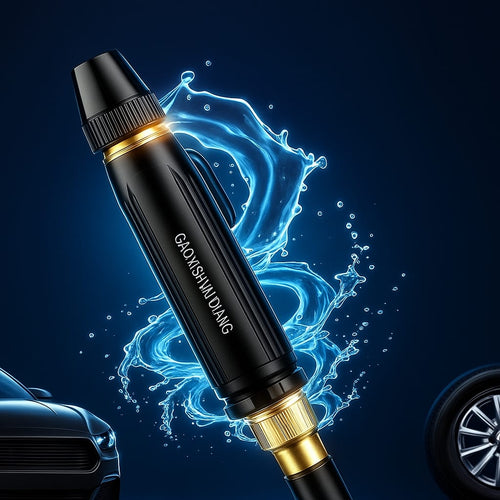 Portable High Pressure Washing Water Nozzle (Black)