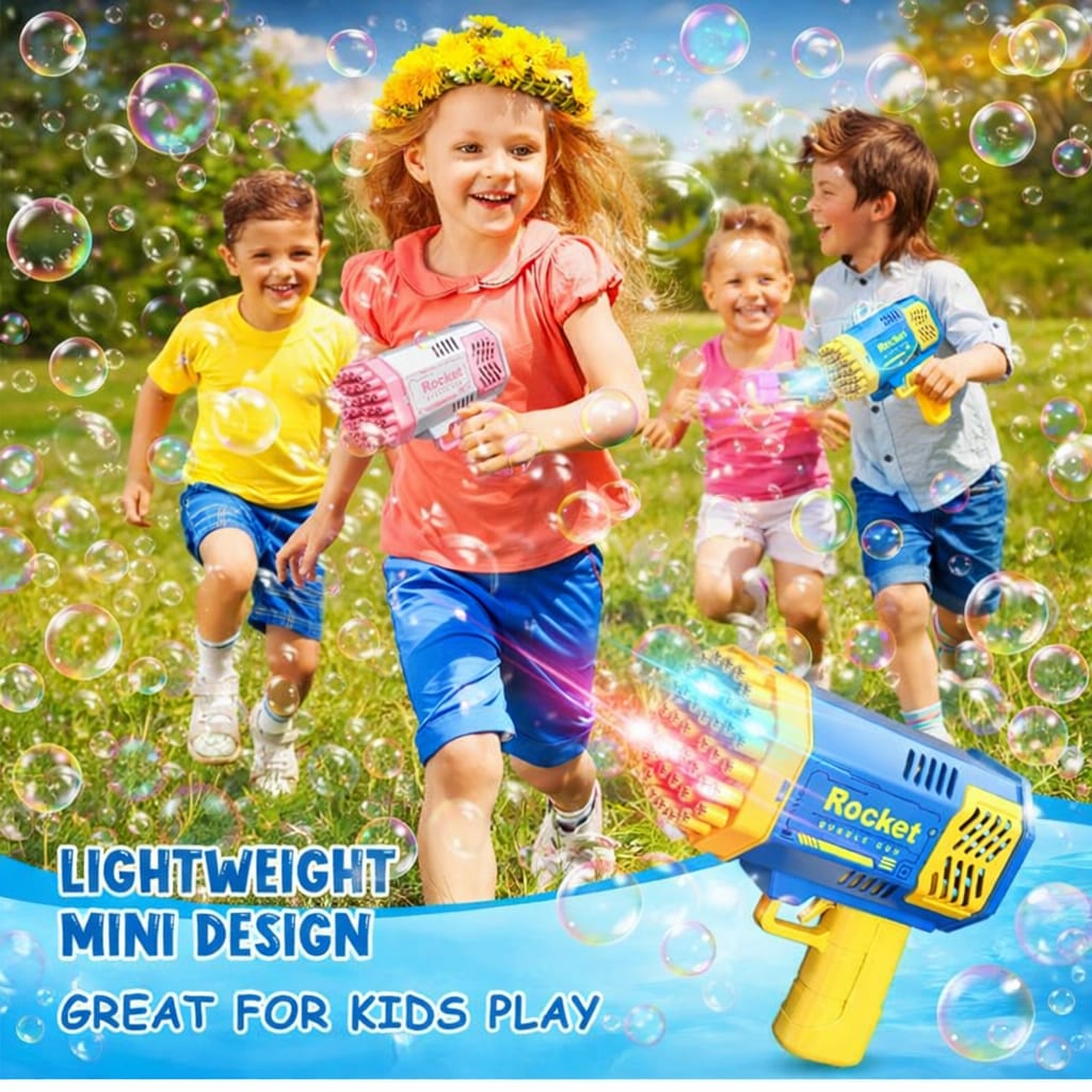 Bubble Gun Machine Kids Automatic Soap Based Bubble Blower