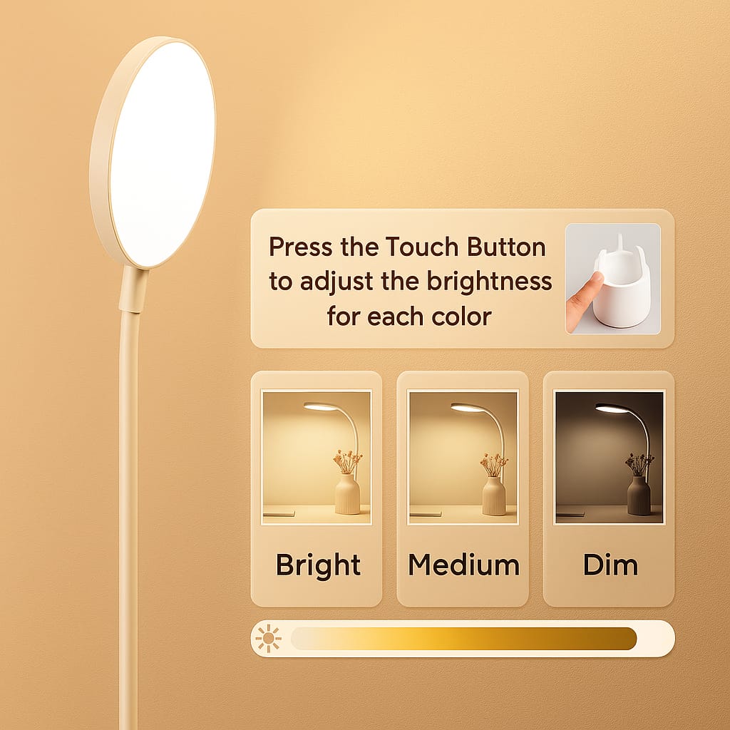 LED Light Flexible USB Clip-On Desk Table Reading Desk Lamp 20 LED